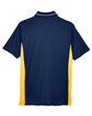 UltraClub Men's Cool & Dry Sport Two-Tone Polo navy/ gold FlatBack