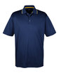 UltraClub Men's Cool & Dry Sport Two-Tone Polo navy/ gold OFFront