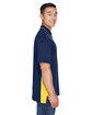 UltraClub Men's Cool & Dry Sport Two-Tone Polo navy/ gold ModelSide