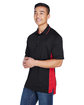 UltraClub Men's Cool & Dry Sport Two-Tone Polo black/ red ModelQrt
