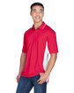 UltraClub Men's Cool & Dry Sport Two-Tone Polo red/ white ModelQrt
