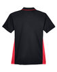 UltraClub Ladies' Cool & Dry Sport Two-Tone Polo black/ red FlatBack