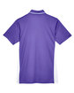 UltraClub Ladies' Cool & Dry Sport Two-Tone Polo purple/ white FlatBack