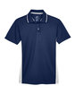 UltraClub Ladies' Cool & Dry Sport Two-Tone Polo navy/ white FlatFront
