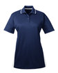 UltraClub Ladies' Cool & Dry Sport Two-Tone Polo navy/ white OFFront