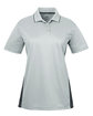 UltraClub Ladies' Cool & Dry Sport Two-Tone Polo grey/ black OFFront