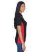 UltraClub Ladies' Cool & Dry Sport Two-Tone Polo black/ red ModelSide