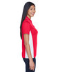 UltraClub Ladies' Cool & Dry Sport Two-Tone Polo red/ white ModelSide