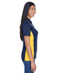 UltraClub Ladies' Cool & Dry Sport Two-Tone Polo navy/ gold ModelSide