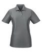 UltraClub Ladies' Cool & Dry Elite Performance Polo charcoal OFFront