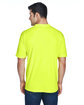 UltraClub Men's Cool & Dry Sport Performance Interlock T-Shirt bright yellow ModelBack