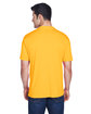 UltraClub Men's Cool & Dry Sport Performance Interlock T-Shirt gold ModelBack