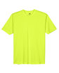 UltraClub Men's Cool & Dry Sport Performance Interlock T-Shirt bright yellow FlatFront