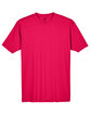 UltraClub Men's Cool & Dry Sport Performance Interlock T-Shirt red FlatFront