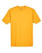 UltraClub Men's Cool & Dry Sport Performance Interlock T-Shirt gold FlatFront