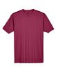 UltraClub Men's Cool & Dry Sport Performance Interlock T-Shirt maroon FlatFront
