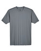 UltraClub Men's Cool & Dry Sport Performance Interlock T-Shirt CHARCOAL FlatFront