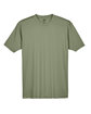 UltraClub Men's Cool & Dry Sport Performance Interlock T-Shirt military green FlatFront