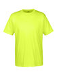 UltraClub Men's Cool & Dry Sport Performance Interlock T-Shirt bright yellow OFFront