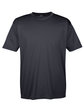 UltraClub Men's Cool & Dry Sport Performance Interlock T-Shirt black OFFront