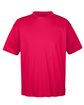 UltraClub Men's Cool & Dry Sport Performance Interlock T-Shirt red OFFront