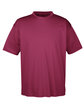 UltraClub Men's Cool & Dry Sport Performance Interlock T-Shirt maroon OFFront