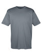 UltraClub Men's Cool & Dry Sport Performance Interlock T-Shirt charcoal OFFront