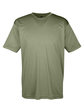 UltraClub Men's Cool & Dry Sport Performance Interlock T-Shirt military green OFFront