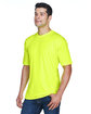 UltraClub Men's Cool & Dry Sport Performance Interlock T-Shirt bright yellow ModelQrt