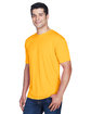 UltraClub Men's Cool & Dry Sport Performance Interlock T-Shirt gold ModelQrt