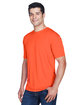 UltraClub Men's Cool & Dry Sport Performance Interlock T-Shirt orange ModelQrt