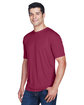UltraClub Men's Cool & Dry Sport Performance Interlock T-Shirt maroon ModelQrt