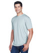 UltraClub Men's Cool & Dry Sport Performance Interlock T-Shirt grey ModelQrt