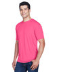 UltraClub Men's Cool & Dry Sport Performance Interlock T-Shirt heliconia ModelQrt