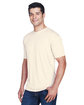 UltraClub Men's Cool & Dry Sport Performance Interlock T-Shirt stone ModelQrt
