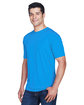 UltraClub Men's Cool & Dry Sport Performance Interlock T-Shirt PACIFIC BLUE ModelQrt