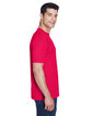 UltraClub Men's Cool & Dry Sport Performance Interlock T-Shirt red ModelSide