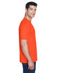 UltraClub Men's Cool & Dry Sport Performance Interlock T-Shirt orange ModelSide
