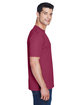 UltraClub Men's Cool & Dry Sport Performance Interlock T-Shirt maroon ModelSide
