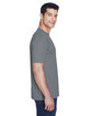UltraClub Men's Cool & Dry Sport Performance Interlock T-Shirt charcoal ModelSide