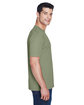 UltraClub Men's Cool & Dry Sport Performance Interlock T-Shirt military green ModelSide