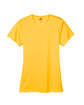 UltraClub Ladies' Cool & Dry Sport Performance Interlock T-Shirt gold FlatBack