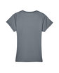 UltraClub Ladies' Cool & Dry Sport Performance Interlock T-Shirt charcoal FlatBack