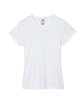 UltraClub Ladies' Cool & Dry Sport Performance Interlock T-Shirt WHITE FlatFront