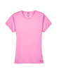 UltraClub Ladies' Cool & Dry Sport Performance Interlock T-Shirt AZALEA FlatFront