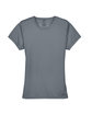 UltraClub Ladies' Cool & Dry Sport Performance Interlock T-Shirt CHARCOAL FlatFront