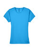 UltraClub Ladies' Cool & Dry Sport Performance Interlock T-Shirt SAPPHIRE FlatFront