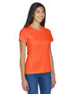 UltraClub Ladies' Cool & Dry Sport Performance Interlock T-Shirt orange ModelQrt
