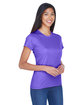 UltraClub Ladies' Cool & Dry Sport Performance Interlock T-Shirt purple ModelQrt