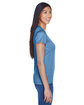 UltraClub Ladies' Cool & Dry Sport Performance Interlock T-Shirt indigo ModelSide